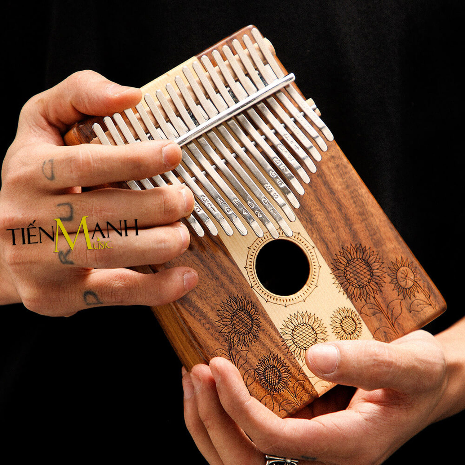 Đàn Kalimba 17 Phím Hluru KT (Gỗ Koa, Maple) Hàng Chính Hãng - Kèm Móng Gẩy DreamMaker