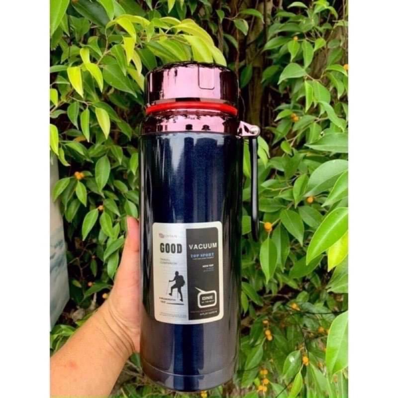 Bình giữ nhiệt cao cấp inox 304 GOOD 1500ml, giữ nóng lạnh cực tốt, nắp titan đươc TẶNG kèm cây cọ bình