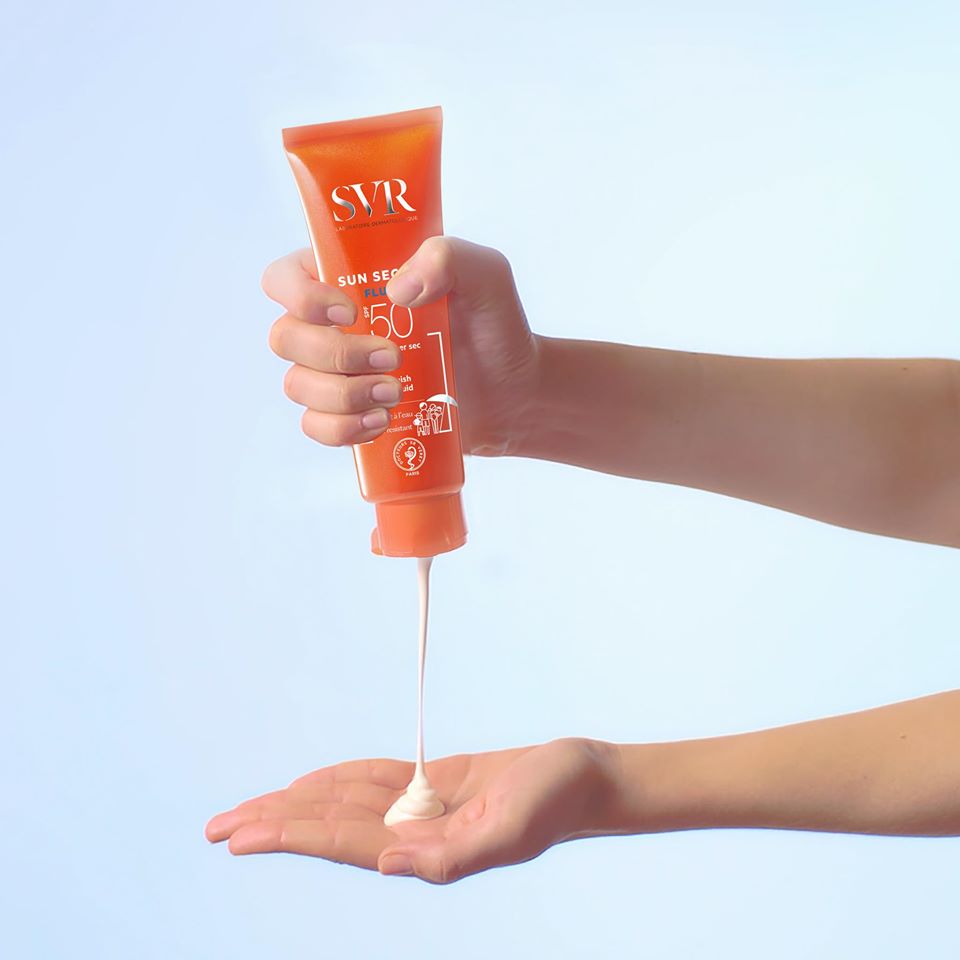 Kem chống nắng SPF50 dạng lỏng, không nhờn dính SVR Sun Secure Fluide SPF50+ 50ml (Nhập khẩu)