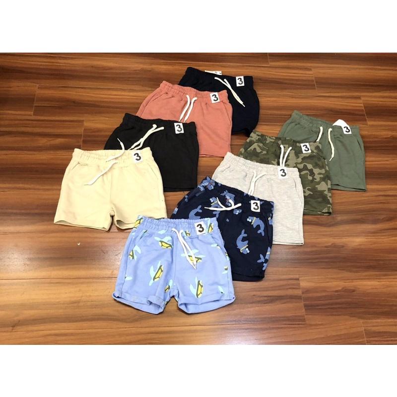 Quần short cotton on bé trai chất da cá mỏng mặc mềm mát siêu thích