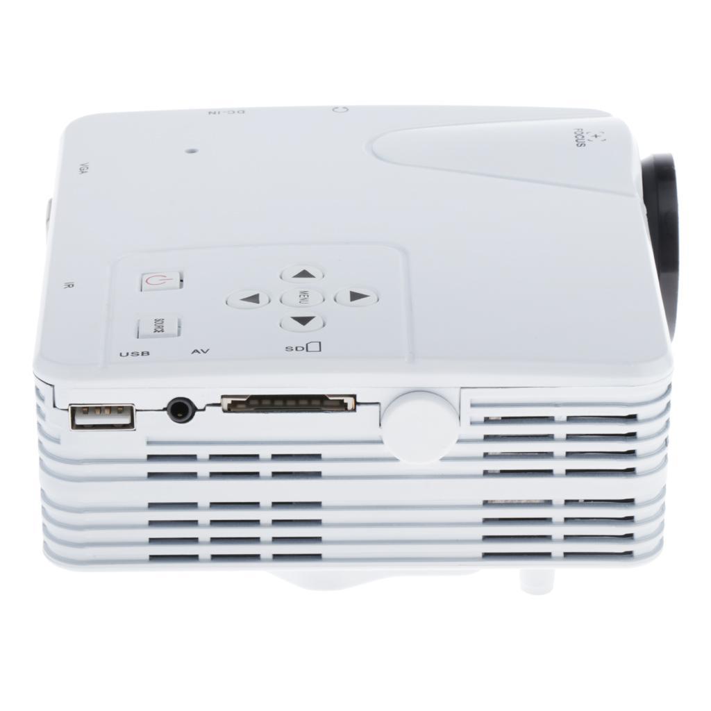 H80 Portable 640x480 Pixels Support Full HD 1080P US Home Theater Projector