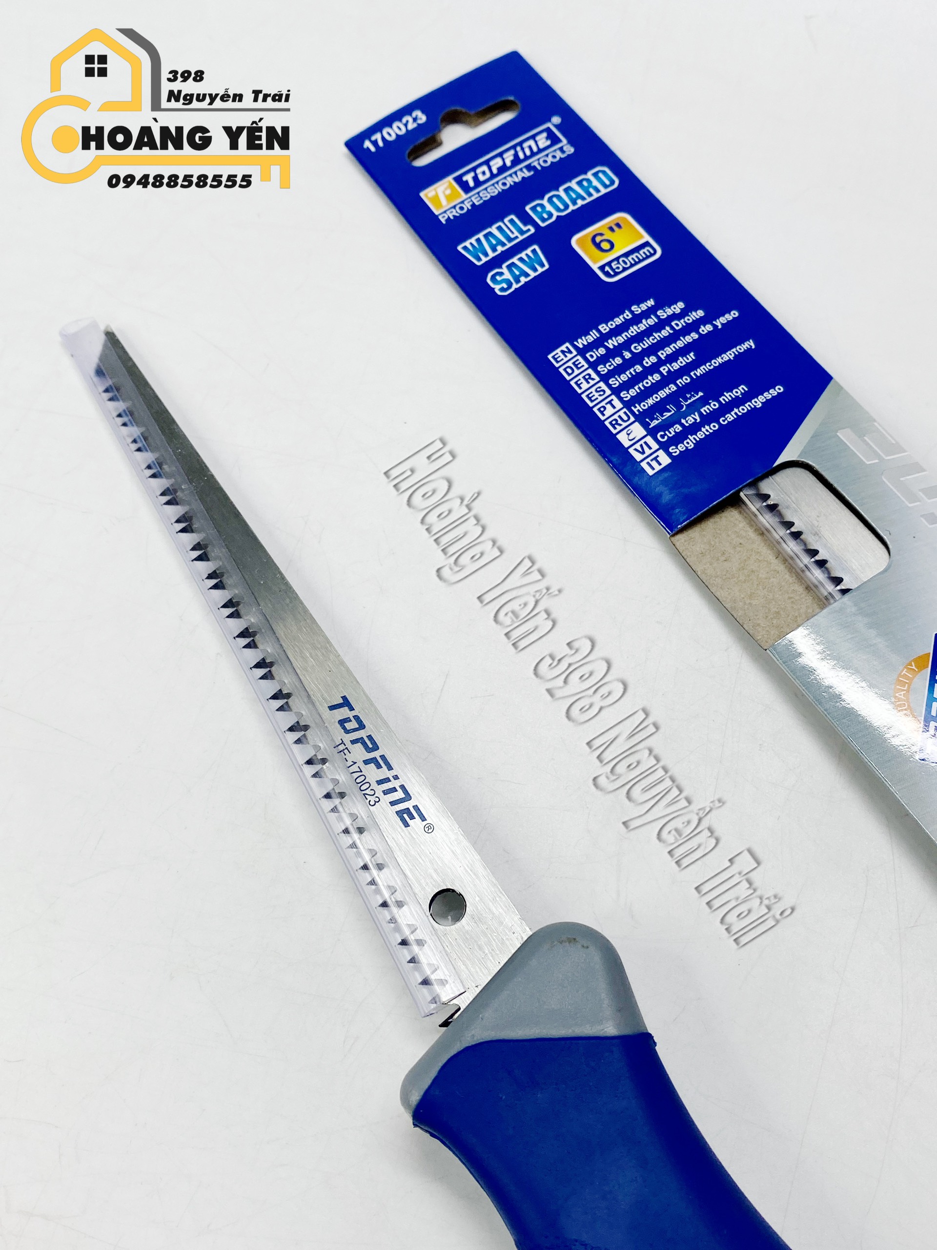 Cưa tay mỏ nhọn 6''150mm Topfine 170023 cưa tay cành cây, cưa tay thân cây, cưa tay ống nước, cưa tay tấm kim loại, cưa bền bỉ, cưa sắc nhọn, cưa nhập khẩu