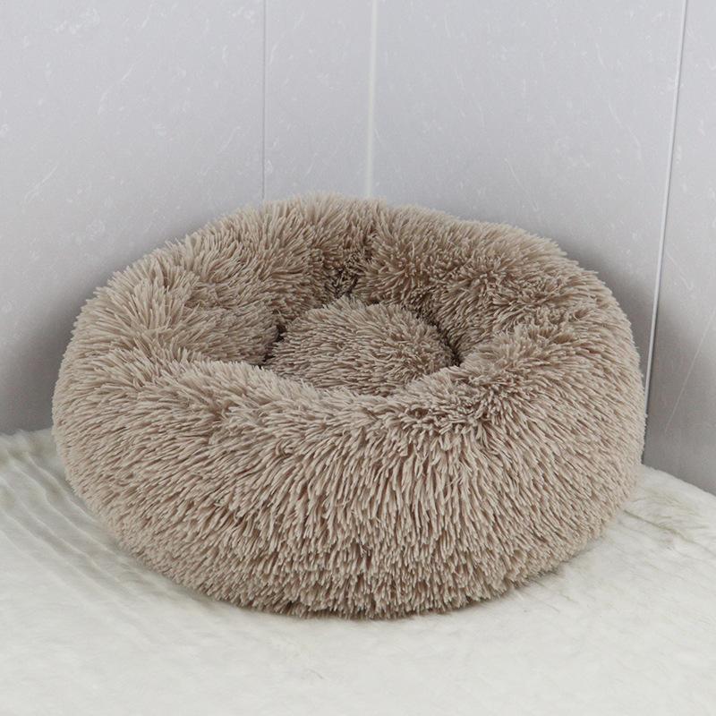 Giường Tròn Cho Chó Ø40cm, Đệm Bánh Donut Cho Mèo Sang Trọng Siêu Mềm Mại và Thoải Mái, Giường Cho Chó Ấm Áp Và Chống Căng Thẳng