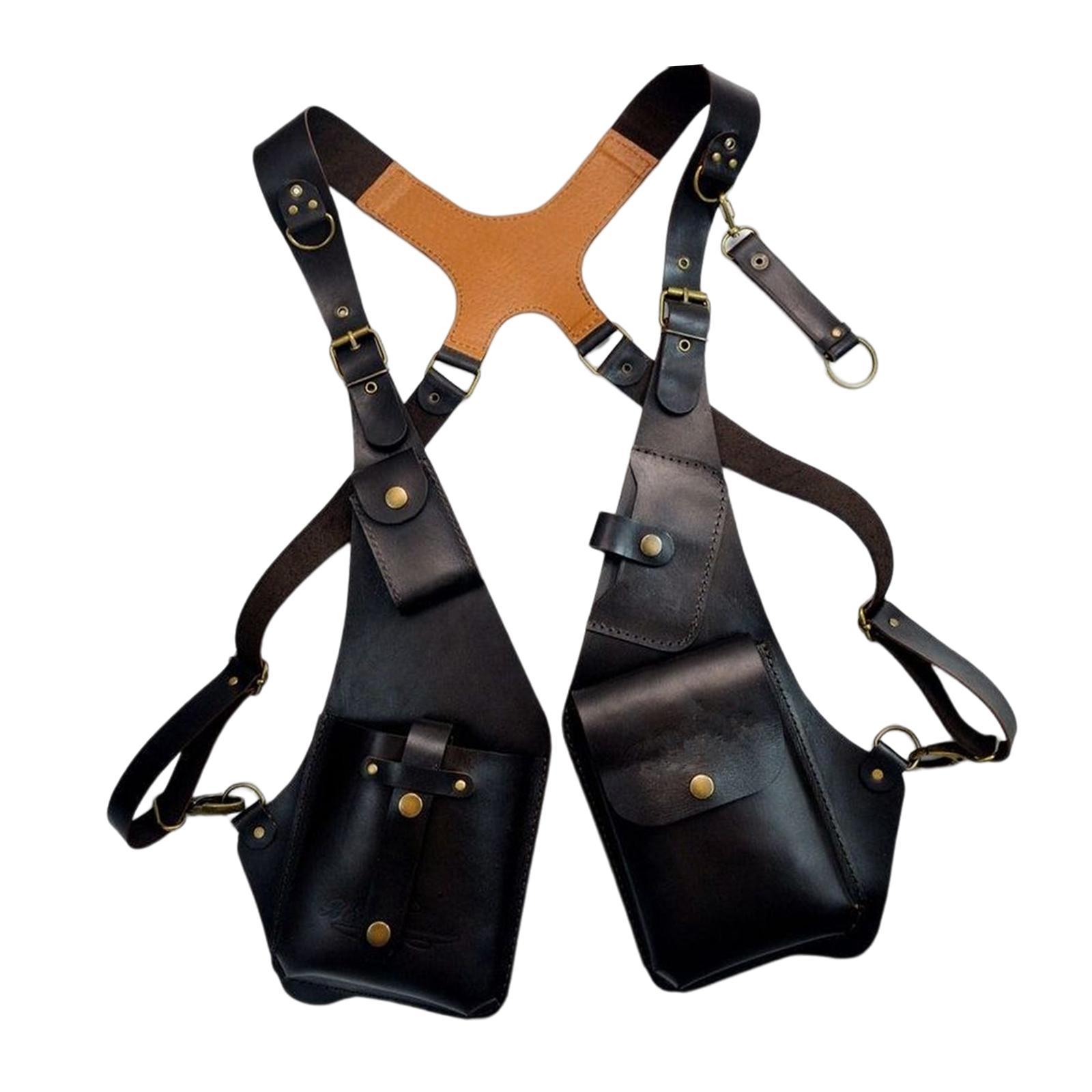 Shoulder Harness Bag Case Wallet Underarm Bag Steampunk for Bike Motorcycle