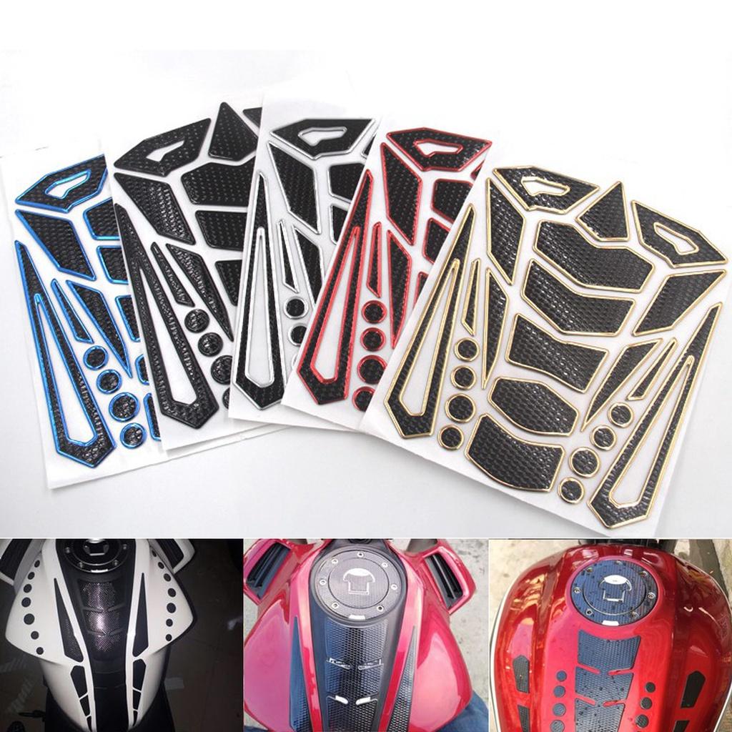 Decal dán bình xăng 3D chuyên dụng cho xe máy Honda Yamaha Suzuki