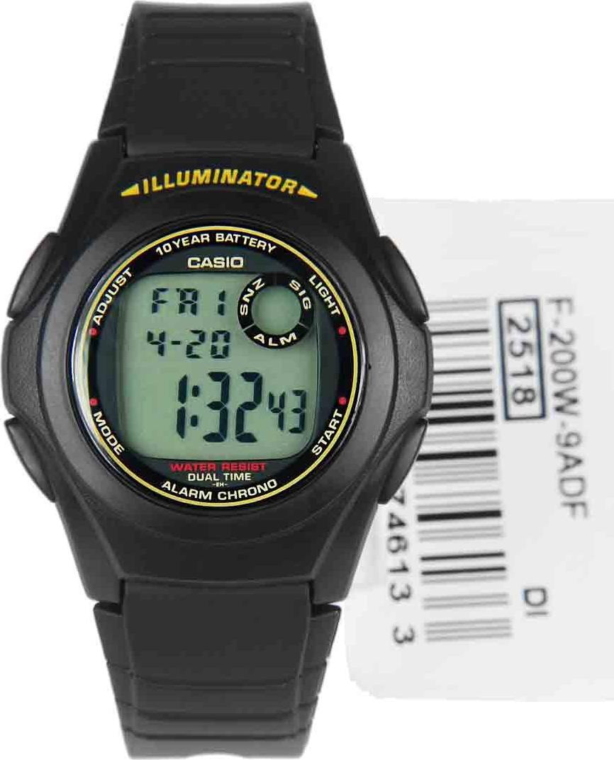 Đồng Hồ Nam CASIO F-200W-9ADF Chính Hãng - PIN 10 Năm