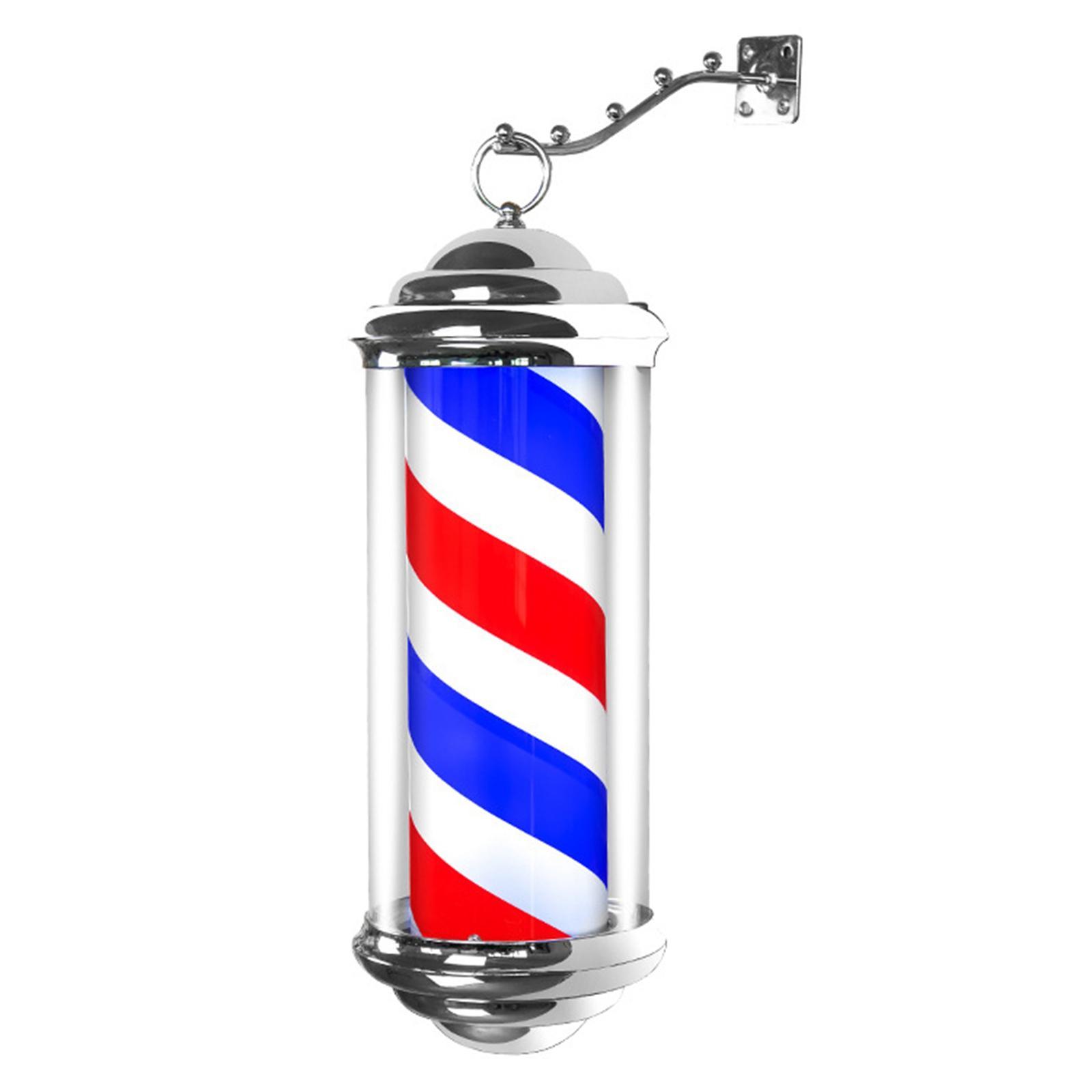 Rotating Pole LED Light Save Energy Rainproof Outdoor Barber Shop Sign Open
