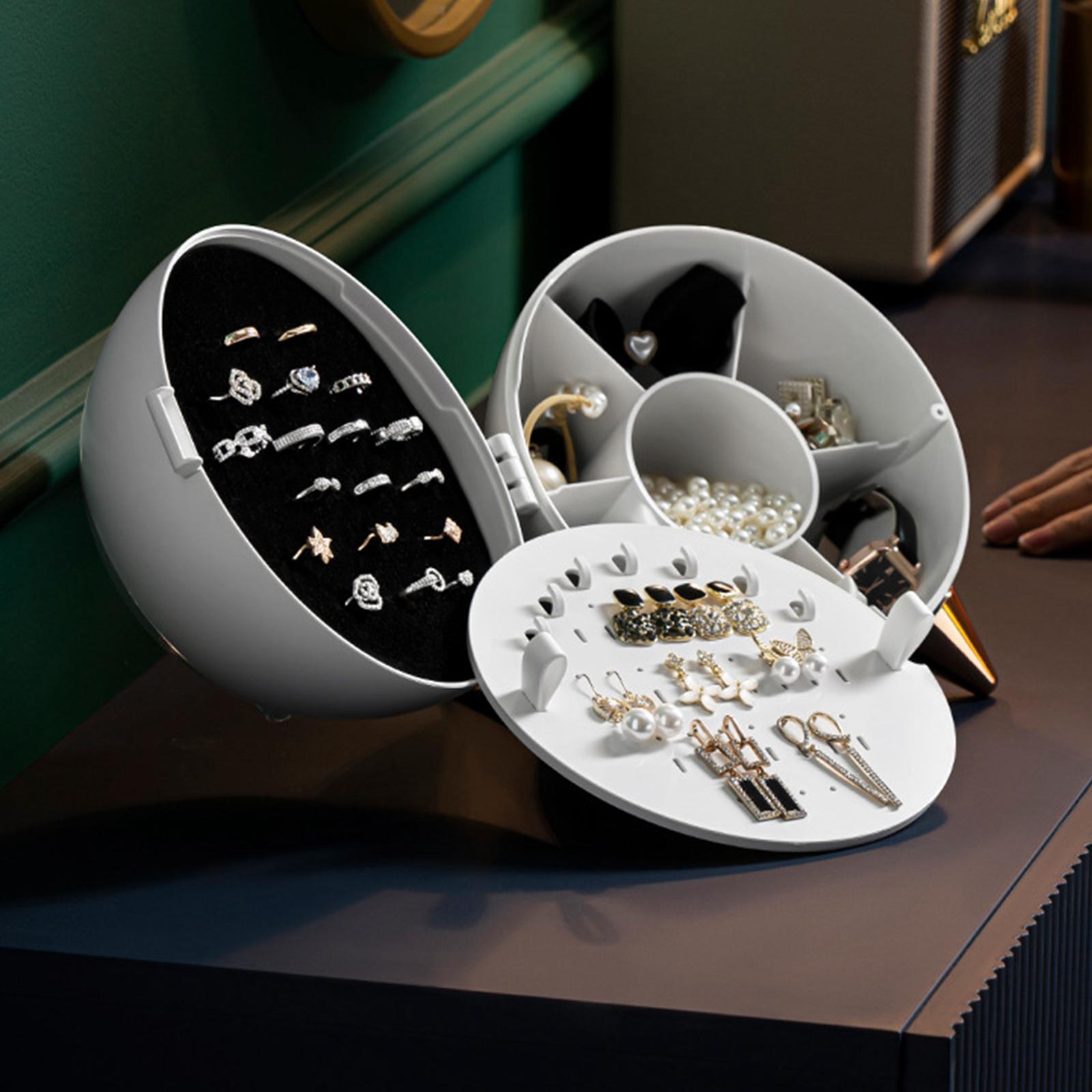 Rings Storage Bracelet 3 Layer Earring Holder White