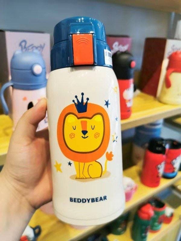 Bình giữ nhiệt BeddyBear 600ML - Hoạ tiết sư tử