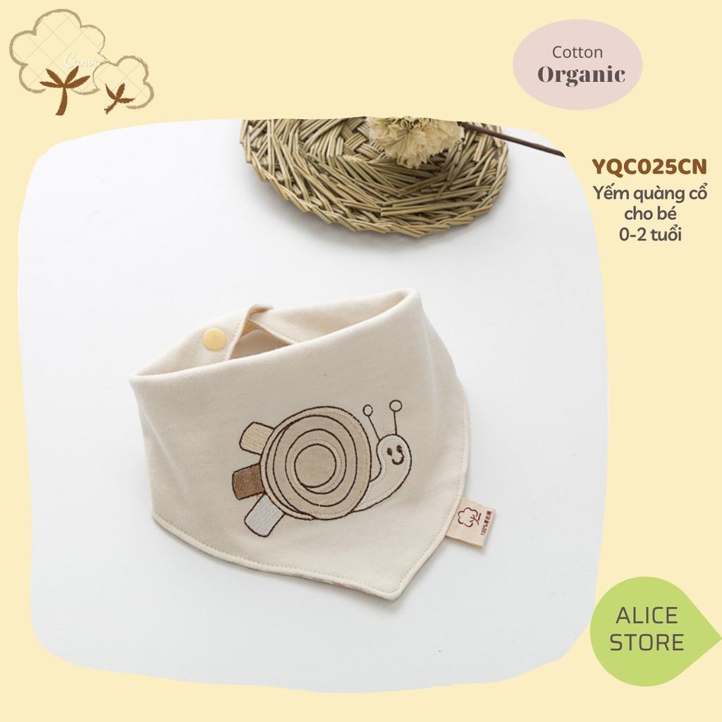 Khăn yếm tam giác cho bé ORGANIC hàng cao cấp 100% SỢI BÔNG COTTON HỮU CƠ TỰ NHIÊN có thêu hoạ tiết cực đẹp