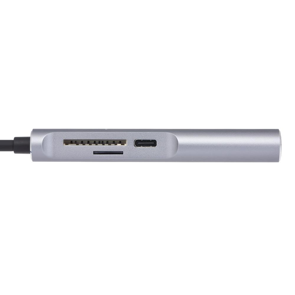 Bộ chuyển đổi USB 3.1 nhiều cổng với Cổng sạc USB-C Cổng truyền HD 3.1 type C
210A USB C Hub nhôm