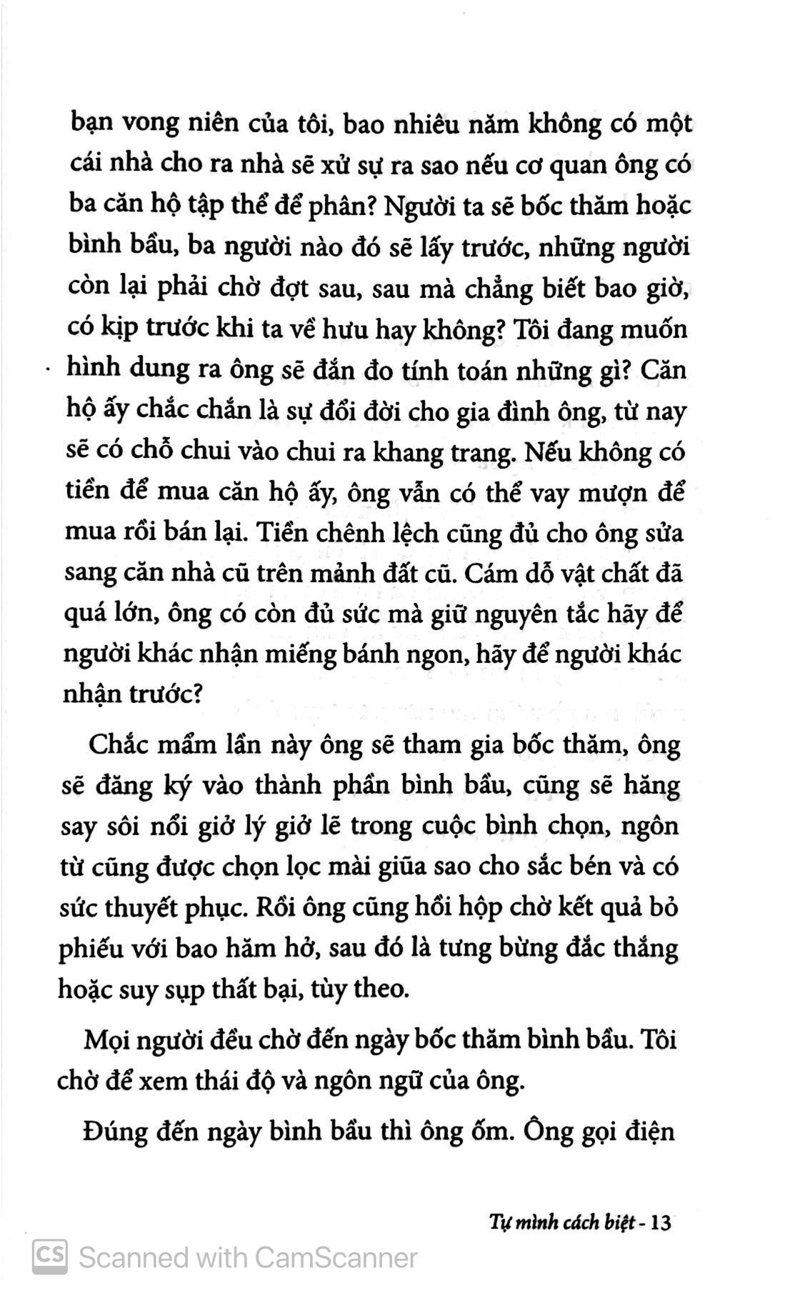 Sách Tự Mình Cách Biệt