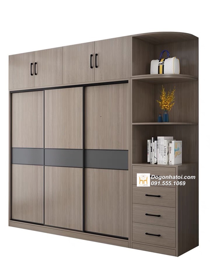 Tủ quần áo của lùa 4 cánh hiện đại C2m4 x D2m4 - TA252