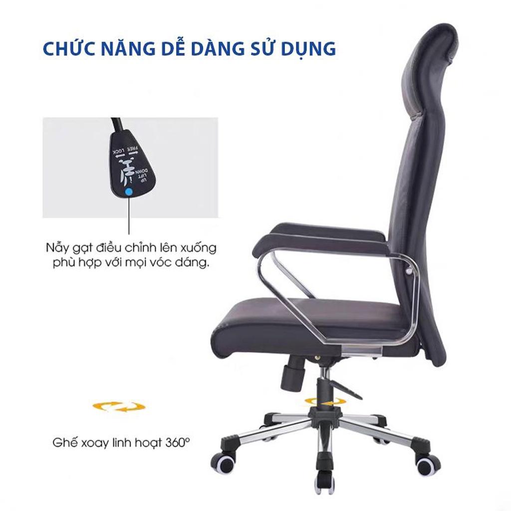 Ghế giám đốc GOVI Titan T12 Da Microfiber sang trọng