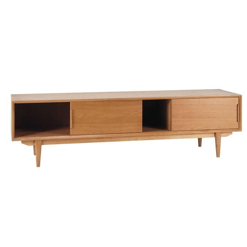 Tủ TV 2 cánh Portobello phong cách Vintage gỗ tự nhiên