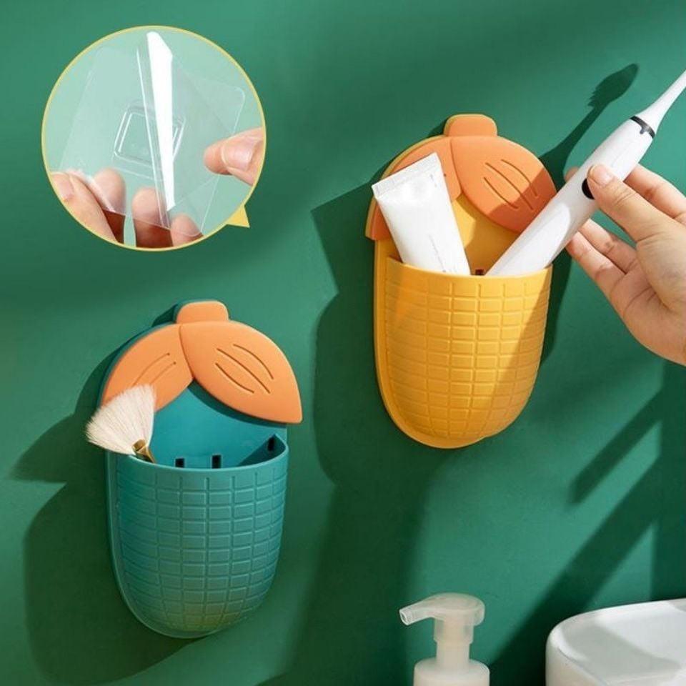 Hộp đựng bàn chải đánh răng dán tường hình bắp ngô,cốc đựng bàn chải mẫu mới nhất