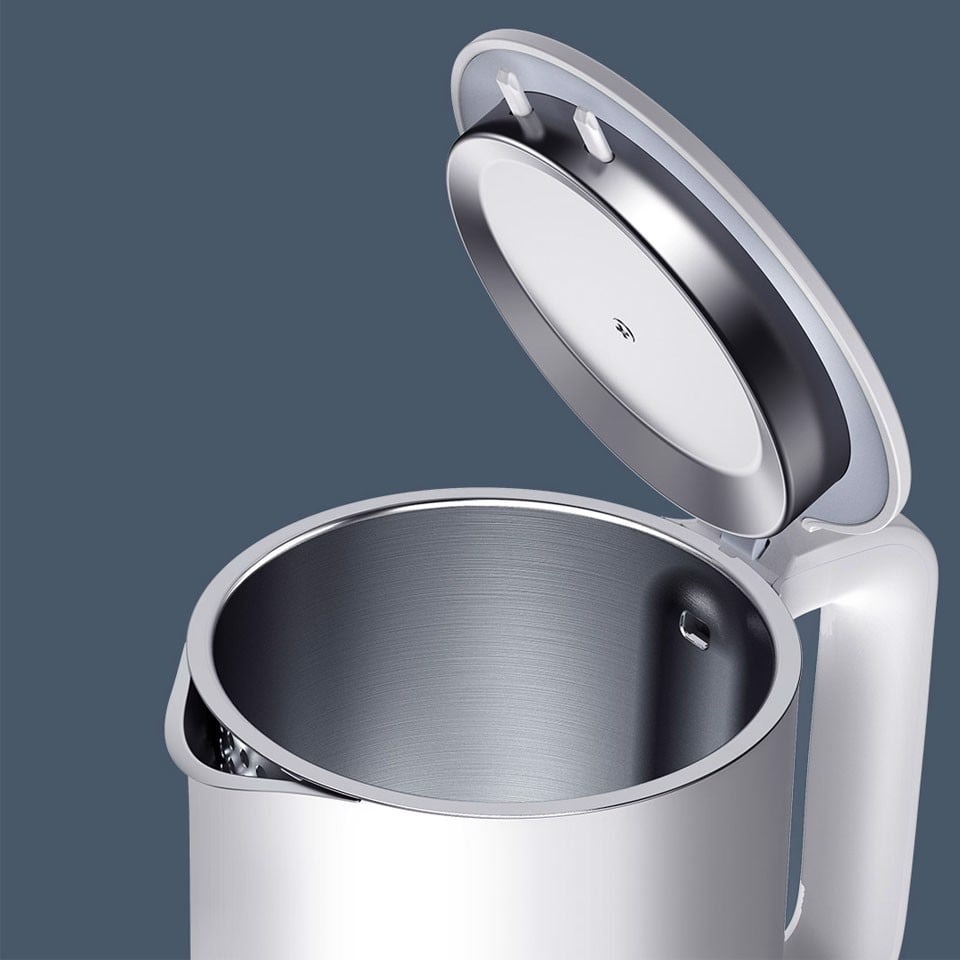Ấm đun nước siêu tốc Xiaomi Mijia 1.5L chất liệu 2 lớp cao cấp - Bình đun nước thép không gỉ - Hàng chính hãng