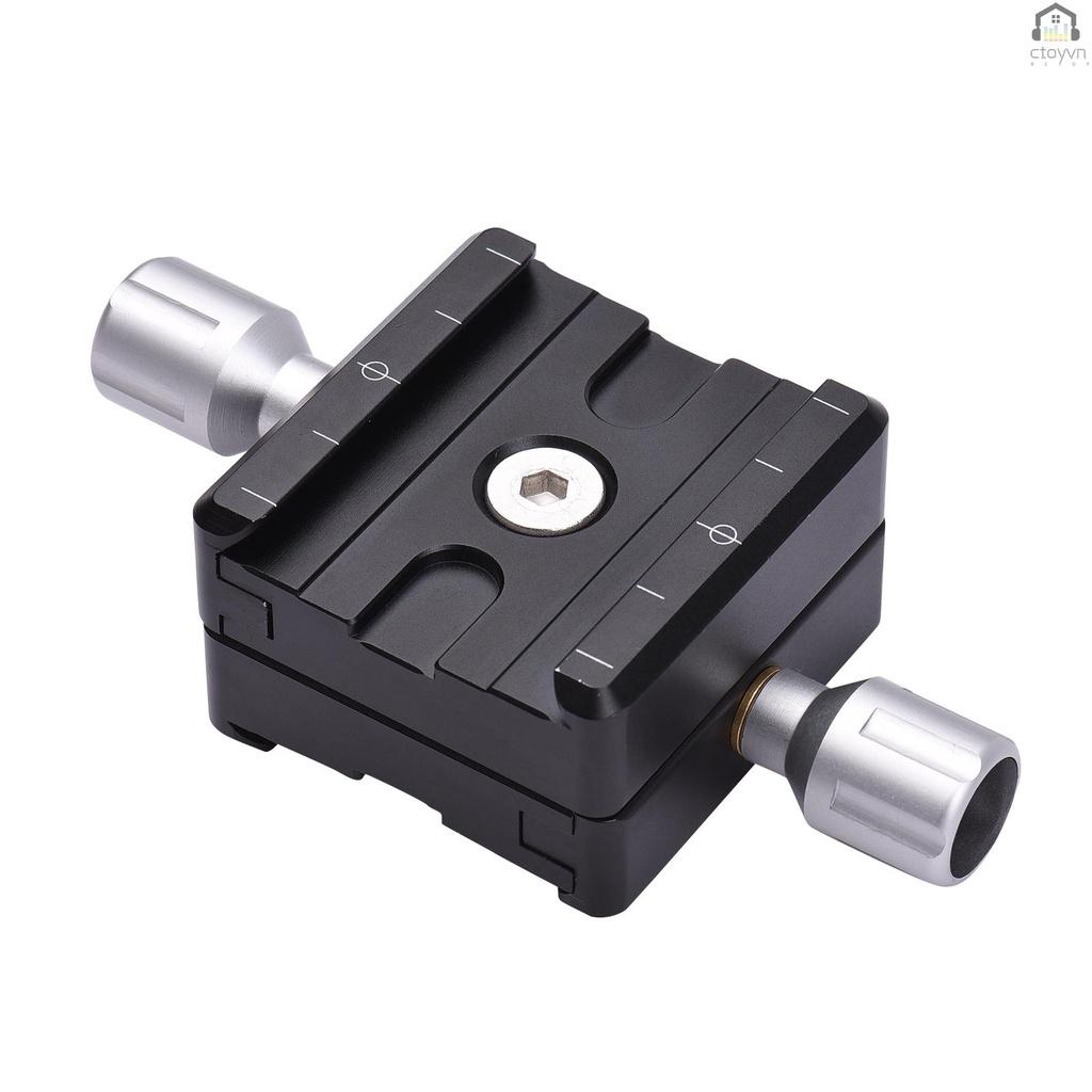 Tấm kẹp QR 50mm bằng nhôm với lỗ vít 1/4 Inch cho chân máy ảnh