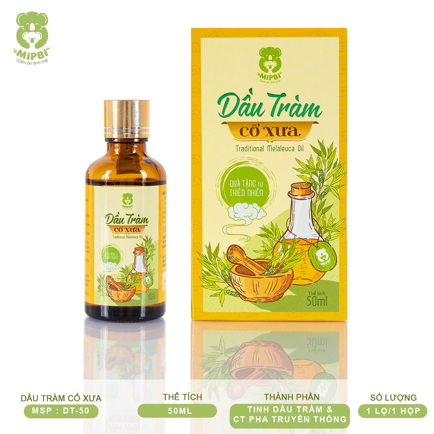 Dầu tràm cổ xưa mipbi 50ml