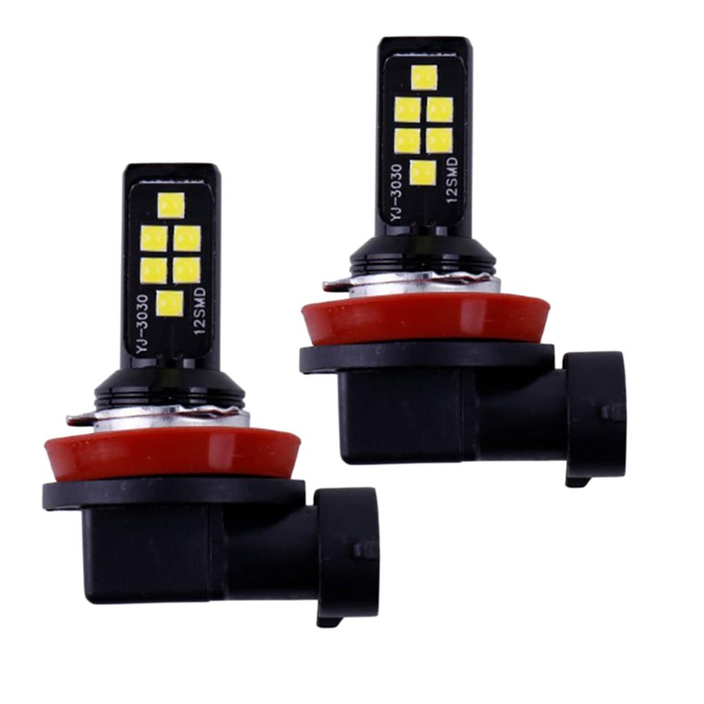 2Pcs H11 H8 1200LM 6500K 60W  LED Fog Driving Light Car