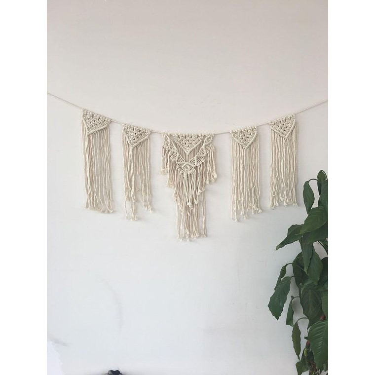 Macrame wall hanging tết dây nghệ thuật trang trí treo tưòng treo cửa 002