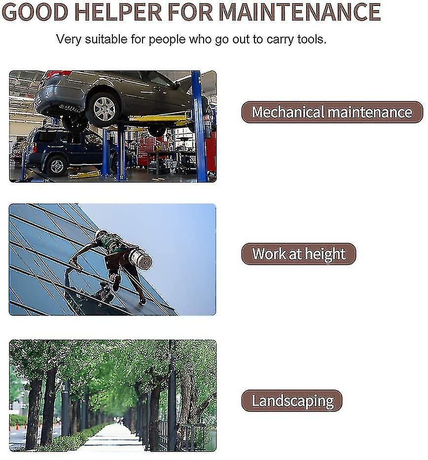 Thắt lưng dụng cụ, túi công cụ, tạp dề dụng cụ với 7 túi công cụ, không thấm nước, chuyên nghiệp