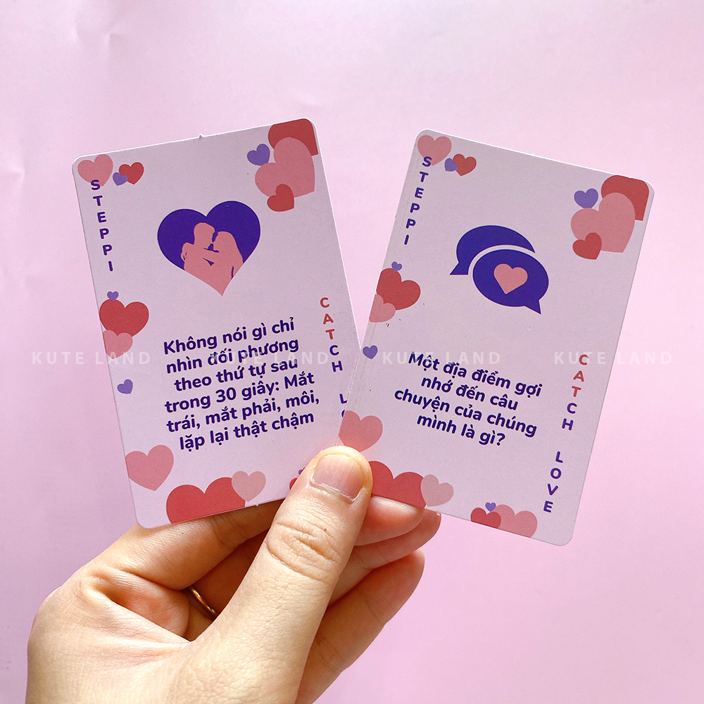 Bộ Bài Catch Your Love Dành Cho Cặp Đôi Hẹn Hò Đi Chơi Drinking Game 60 Lá Giúp Gắn Kết Tình Cảm