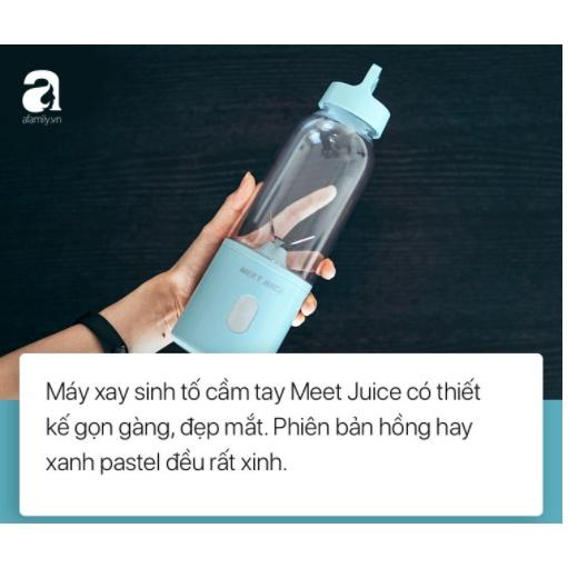 Máy Xay Sinh Tố Đa Năng Cầm Tay Meet Juice - Xay cực nhanh 9s, cao cấp, an toàn