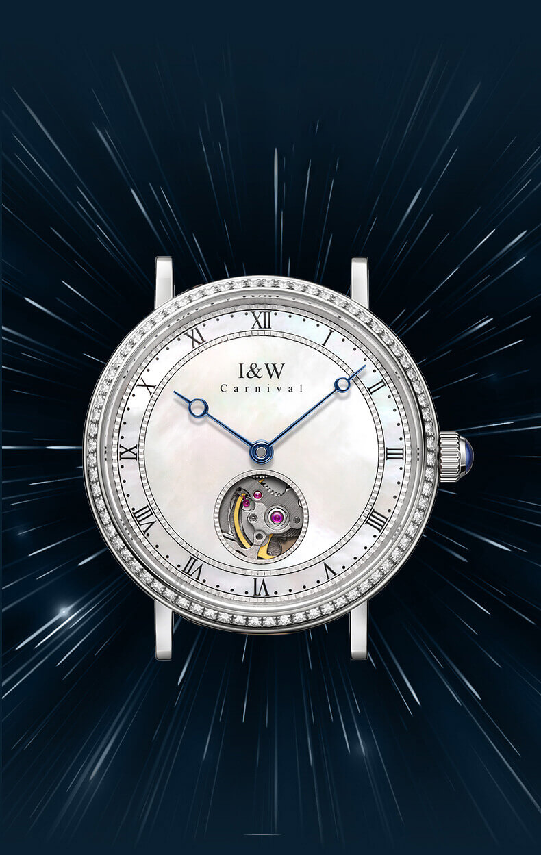 Đồng hồ nam chính hãng IW CARNIVAL IW626G-1 Kính sapphire ,chống xước ,Chống nước 30m ,Bảo hành 24 tháng,Máy cơ ,dây da cao cấp
