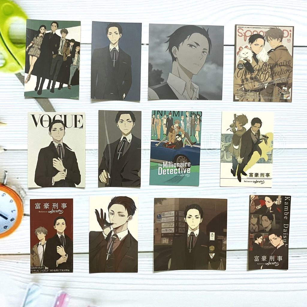 Bộ hình dán - sticker anime Thám tử đại gia Fugou Keiji: Balance:UNLIMITED dán trang trí laptop, máy tính bỏ túi,