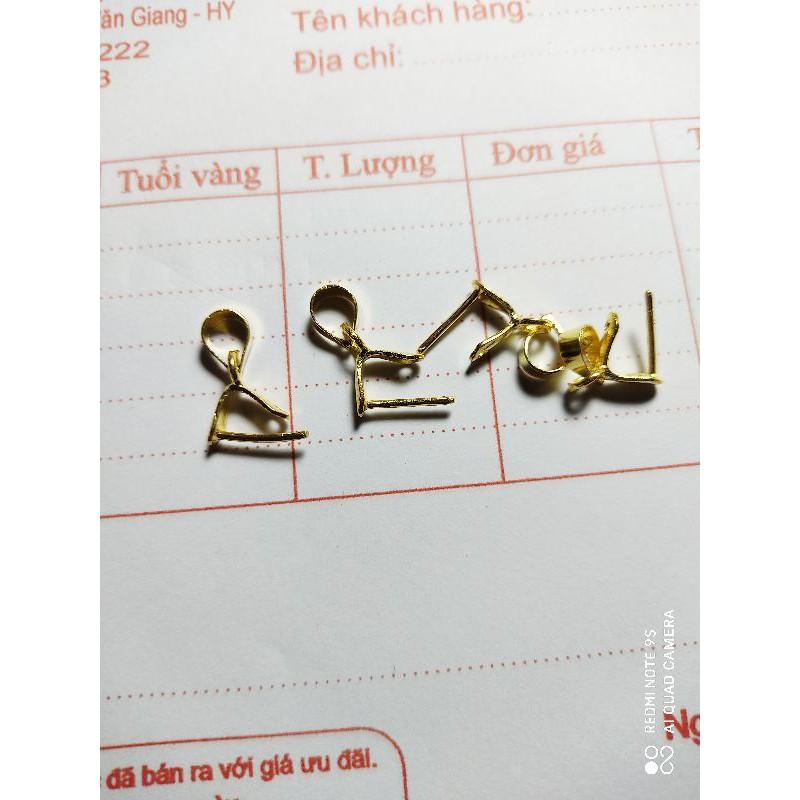 MÓC BẠC XI VÀNG LÀM MẶT ĐÁ