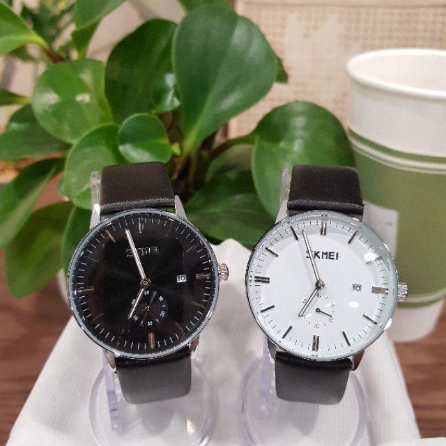 Đồng hồ nam Skmei dây da giá rẻ chống nước chính hãng Tony Watch 68