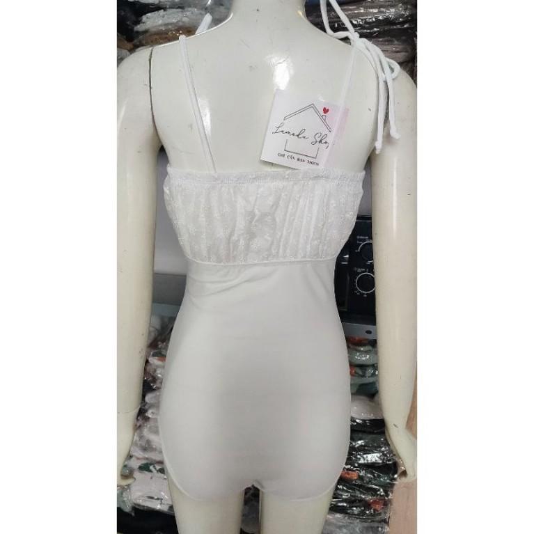 Bikini Áo Tắm 2 Dây Nhún Bèo Nhẹ Nhàng Chất Ren Quảng Châu Hottrend 2021 Sang Chảnh Tôn Dáng Khoe Lưng Trần Sex