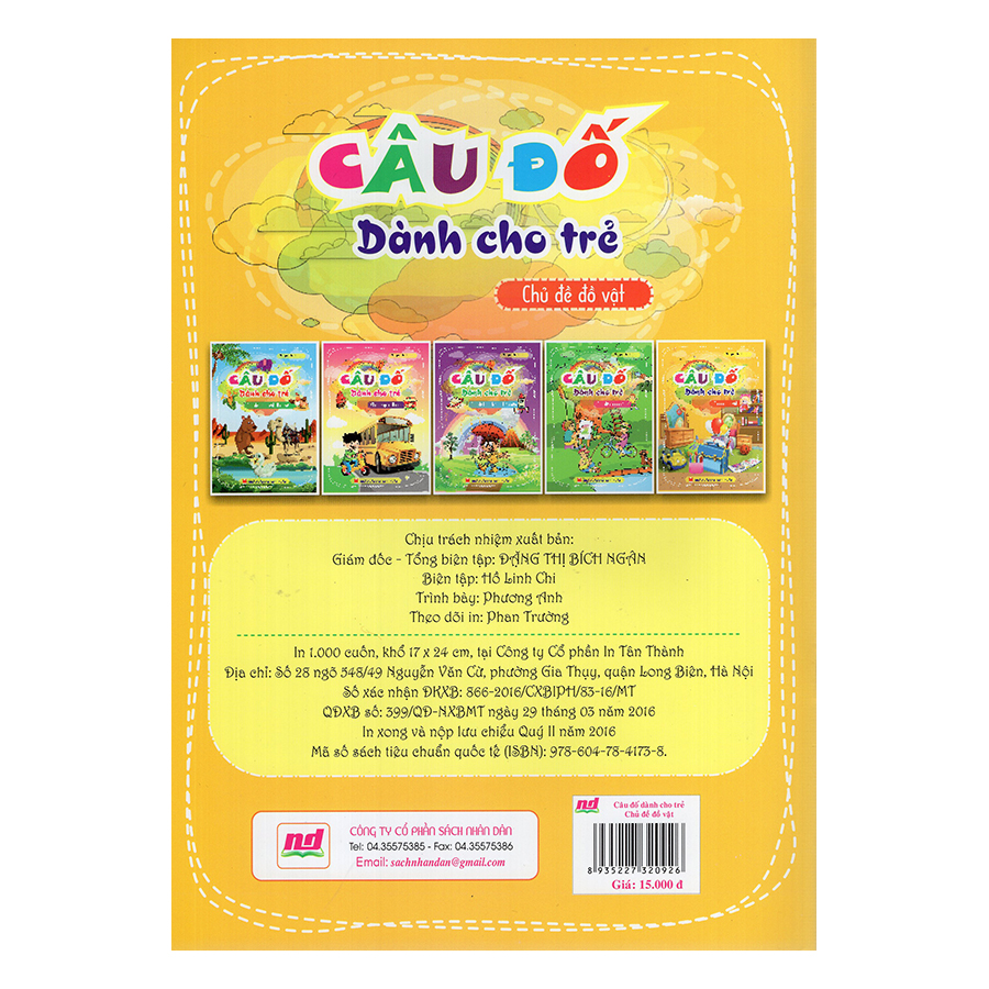 Câu Đố Dành Cho Trẻ - Chủ Đề Đồ Vật