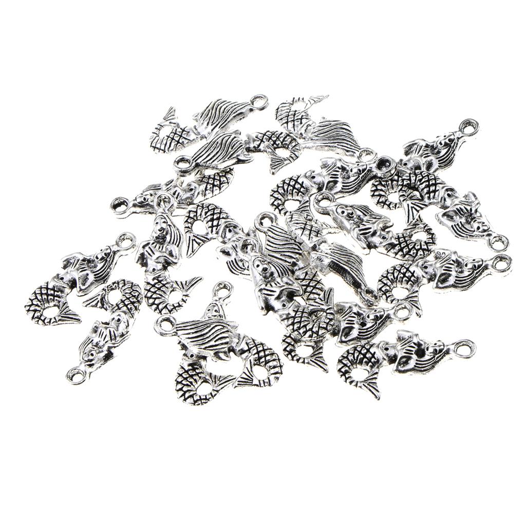 20 Pieces DIY Moon Star Sun Charms Pendant Findings Beads Jewelry Making Crafts