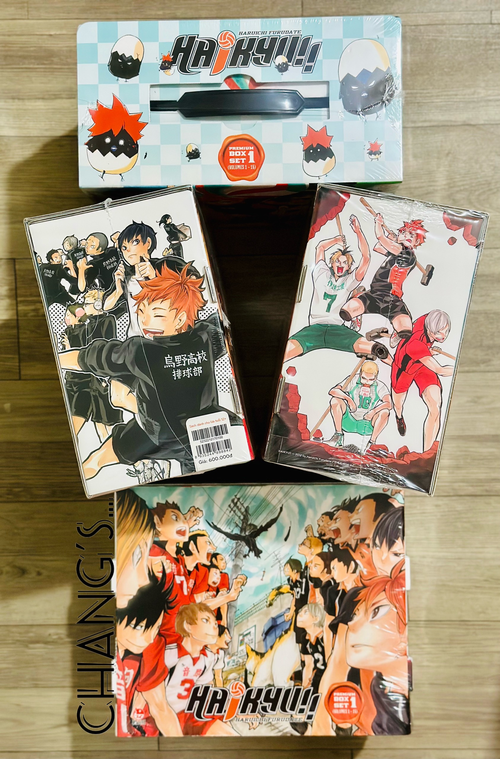 Premium Boxset Haikyu!! full 15 tập - Tặng Kèm Bìa Áo Hiệu Ứng UV + Bìa Áo Hiệu Ứng Metalize