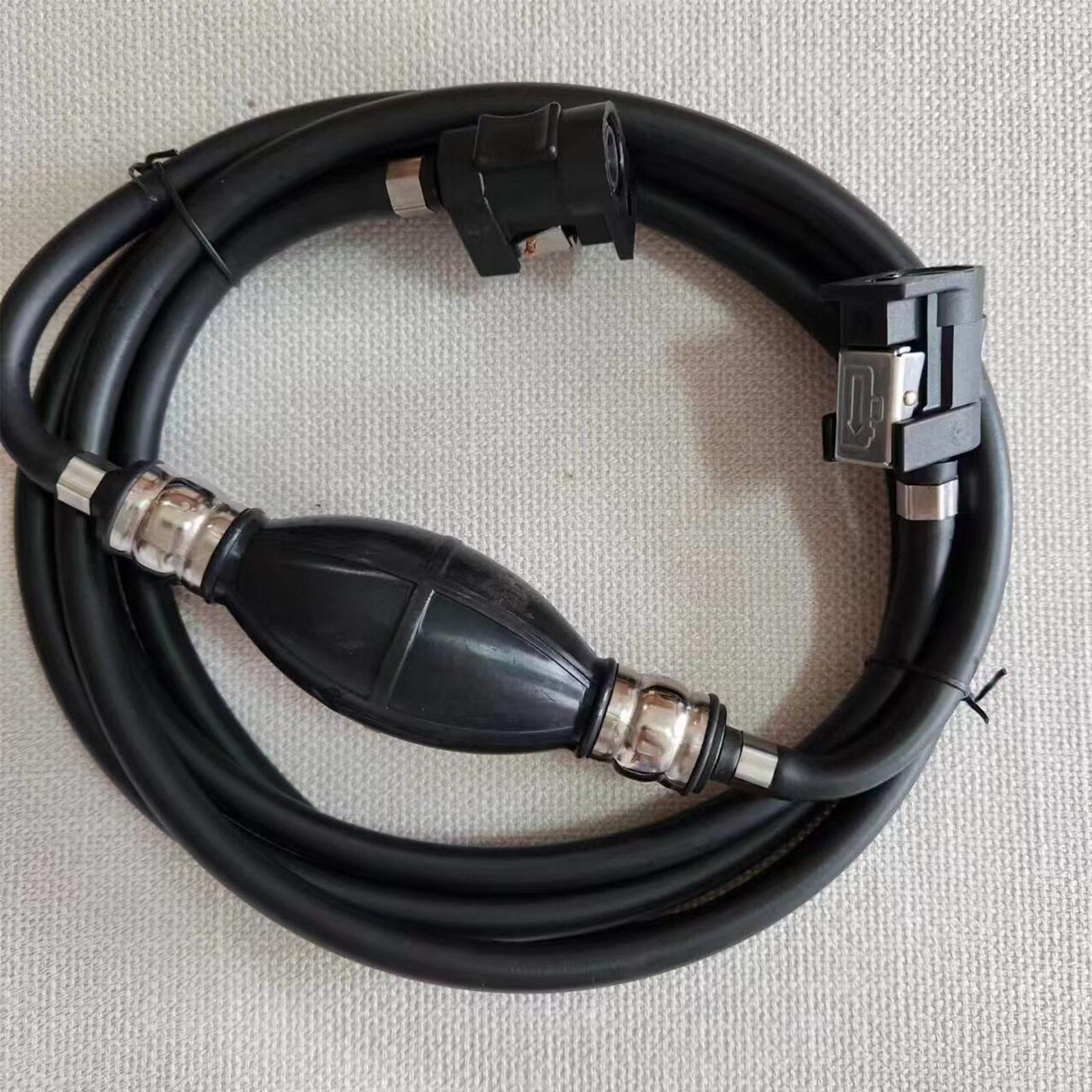 Marine Fuel Line Replacement Rubber with Primer Bulb Connector for Outboard Marine Boat Motor Professional Easy Installation