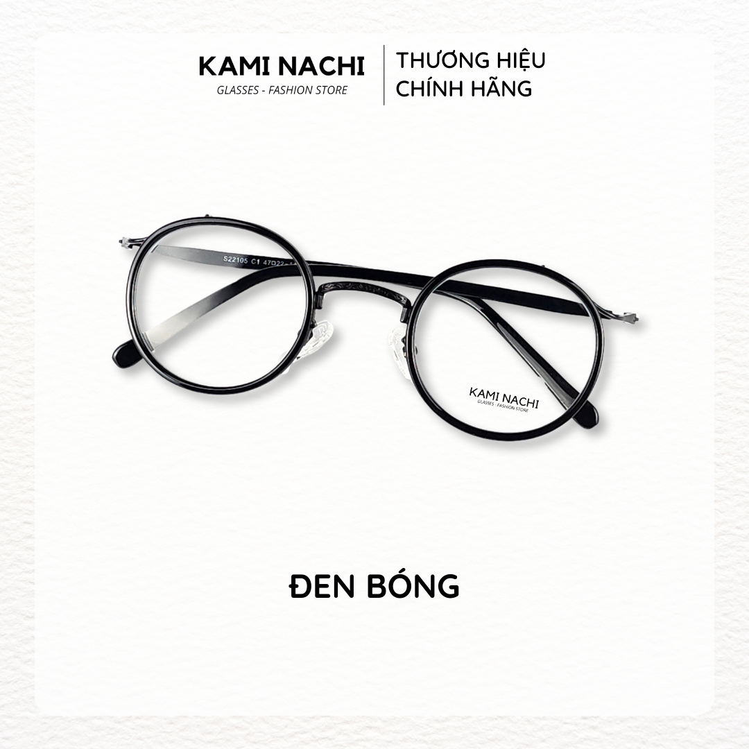 Gọng kính Xuân Hè mới KAMI NACHI S22105, chất liệu kim loại