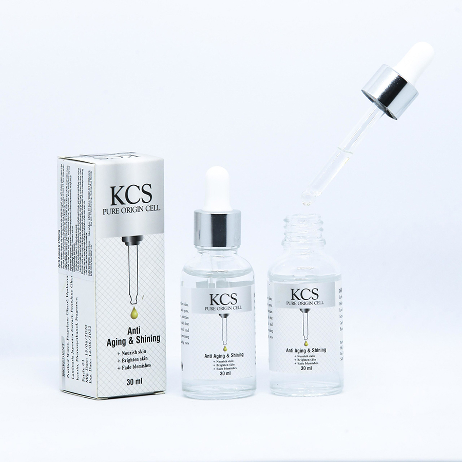 SERUM KCS-PURE ORIGIN CELL ANTI AGING &amp; SHINING SÁNG CĂNG BÓNG TỨC THÌ (30ml)