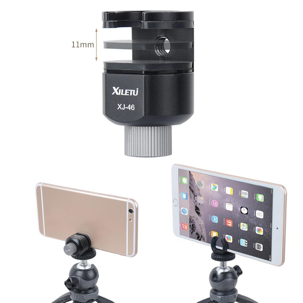 Mini Tabletop Handheld Tripod & Ball Head & Phone Clip for Digital Camera