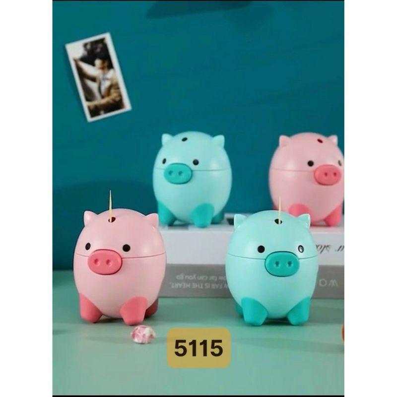 Hộp - ống đựng tăm hình con heo đáng yêu No-5115