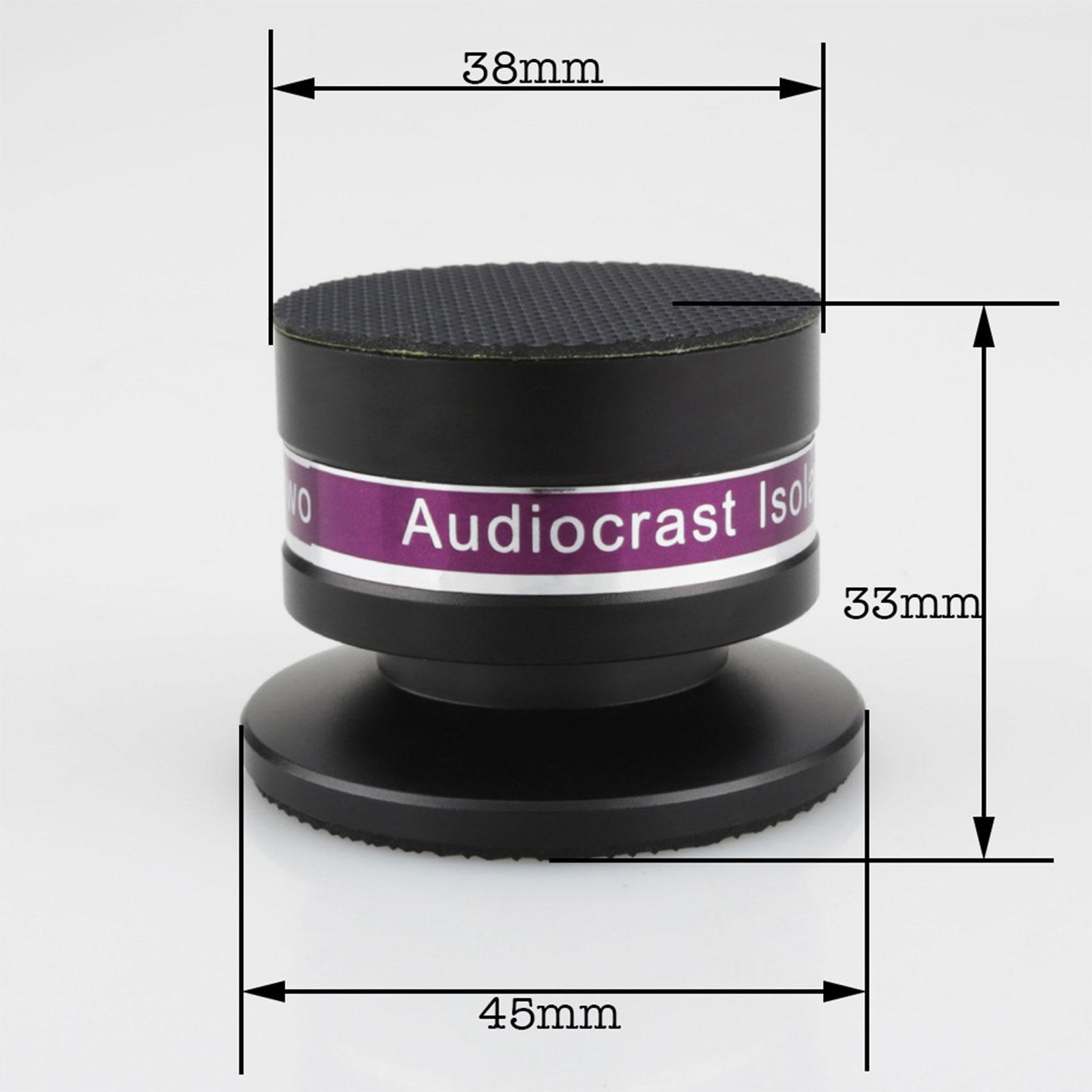 Turntables Feet Pad Shockproof Loudspeaker Black 1pc
