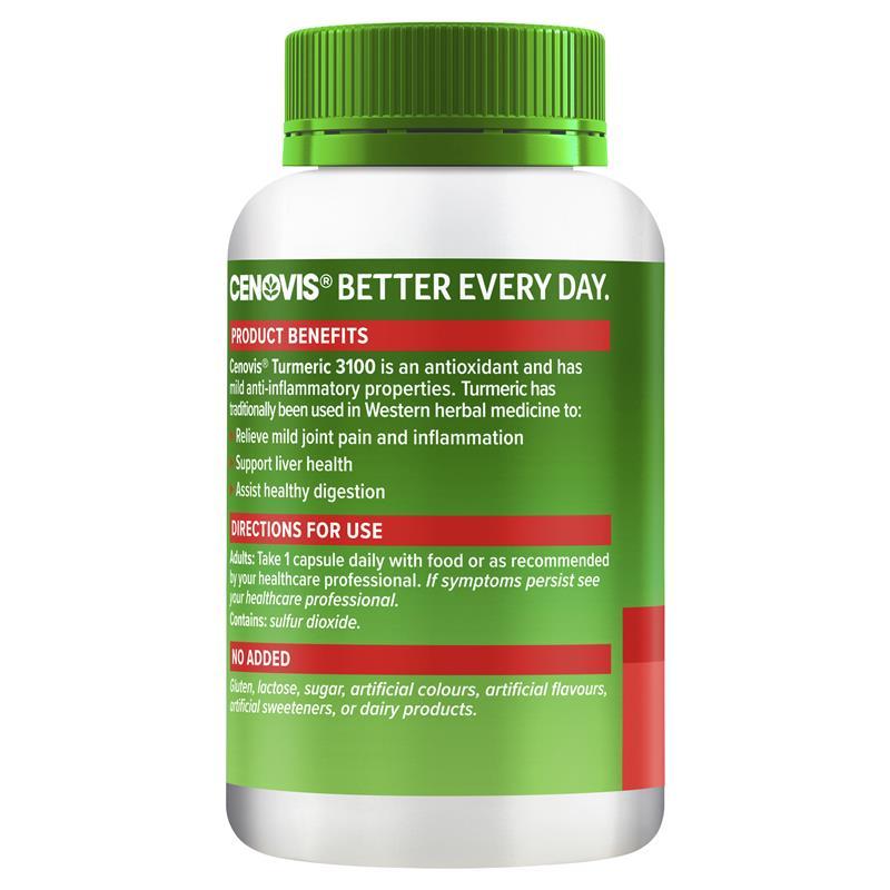 Cenovis Turmeric 3100 80 Capsules