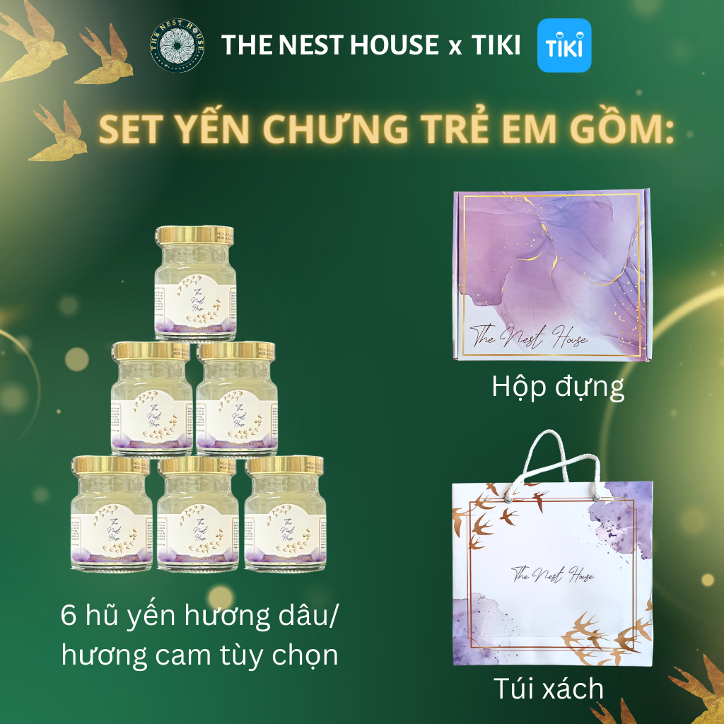 Nước Yến Trẻ Em - Yến Sào Hủ Cho Bé 1 Tuổi 70ml The Nest House