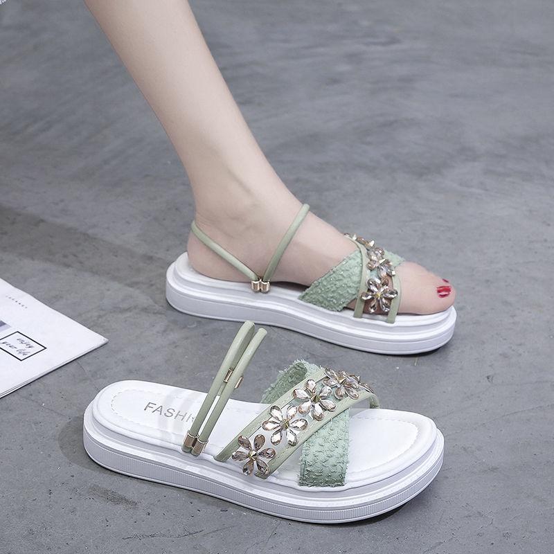Dép sandal đế xuồng thời trang mùa hè 2021 cho nữ