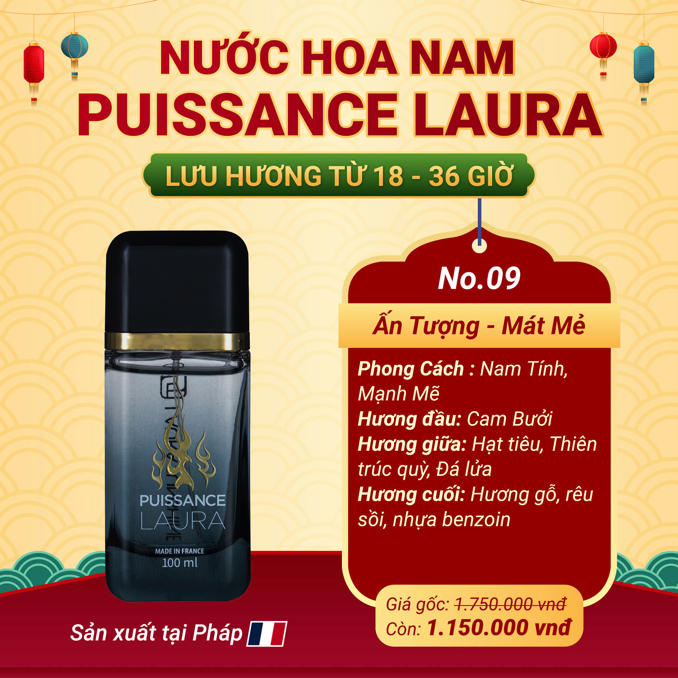 [Trợ giá 49K] Nước hoa chiết Nhật Kim Anh - Laura Sunshine Parfum 10ml - Mẫu mới năm 2025