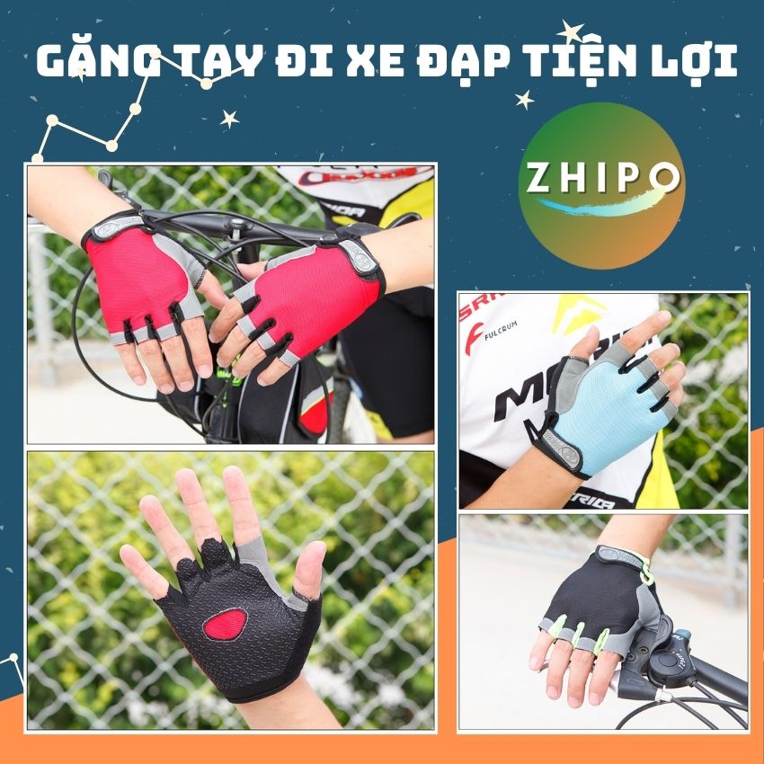 Găng Tay Thể Thao Tập Gym Chuyên Dụng Lót Silicon Thông Thoáng Chống Bám Mồ Hôi Tay