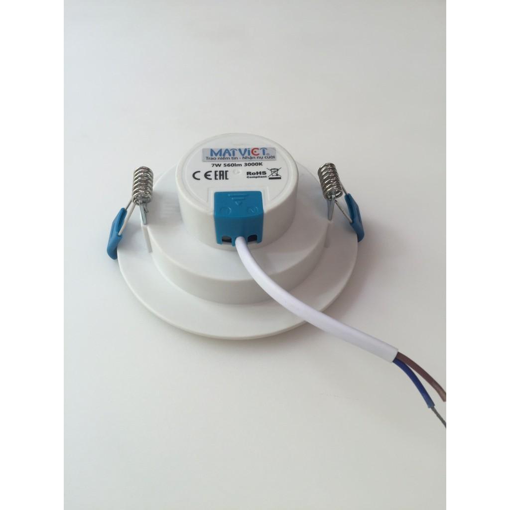 ĐÈN LED ÂM TRẦN , ÁS TRẮNG, VÀNG, TRUNG TÍNH , 7W, LỖ KHOÉT 90MM