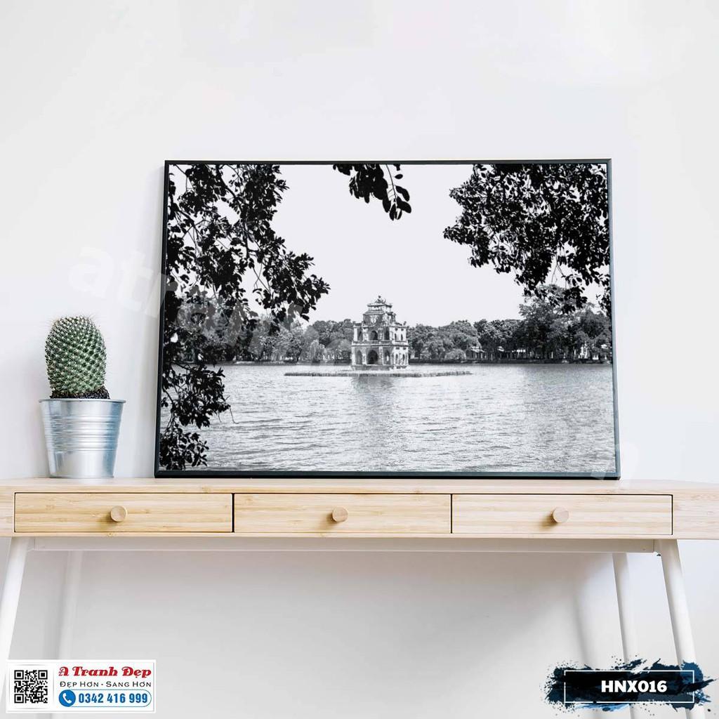 Tranh treo tường siêu nhẹ phong cảnh Hà Nội xưa - HNX016
