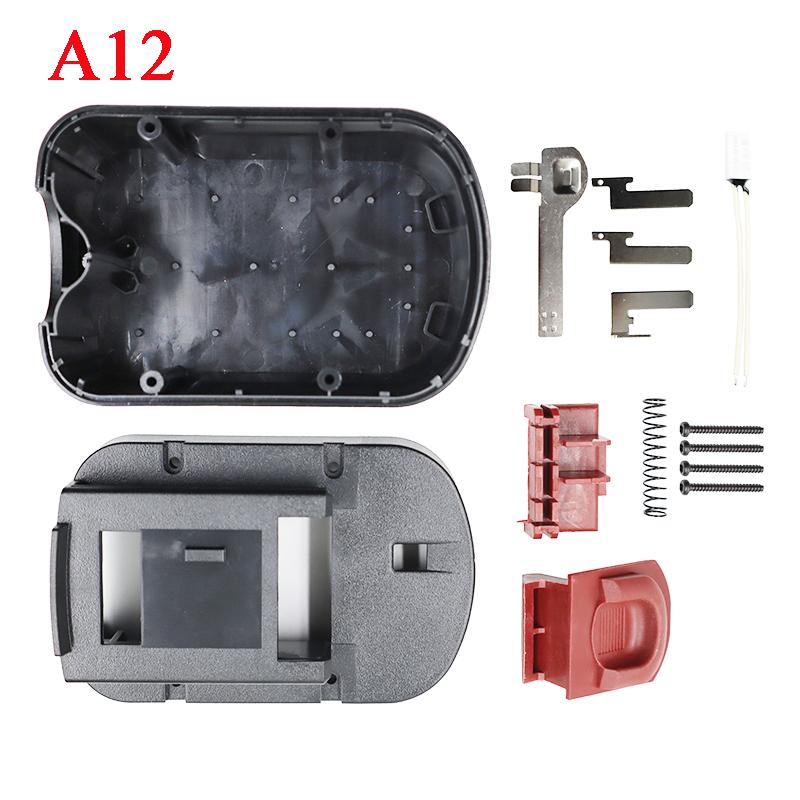 A12 A14 A18 Nhựa Vỏ Vỏ Hộp Cho Black Decker 12V 14.4V 18V NI-CD/MH Pin A12-X A12EX FS120B FSB14 FSB18 HPB12 Màu sắc: A18